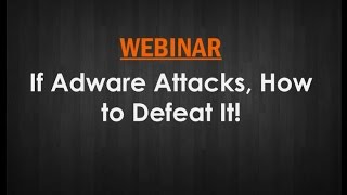 If Adware attacks how to defeat it [upl. by Nylyaj]