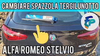 Cambiare spazzola tergilunotto Alfa Romeo Stelvio con Bosch rear Aerotwin A 310 H [upl. by Asilrak]