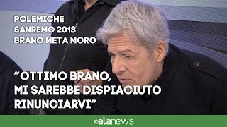 MetaMoro Baglioni “Mi sarebbe dispiaciuto rinunciare al brano” [upl. by Bullard]