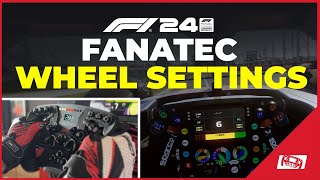 F1 24 Fanatec Wheel Settings Best Force Feedback [upl. by Ris]