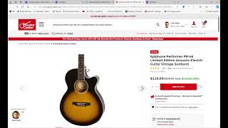 Epiphone Performer PR 4E Limited Edition Acoustic Electric Guitar Pre Black Friday Deal [upl. by Shreve]