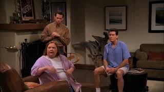 Charlie Sheen Jon Cryer Holland Taylor in Two and a Half Men  Evelyn finds out about Bill Gill [upl. by Ynohtnaeoj]