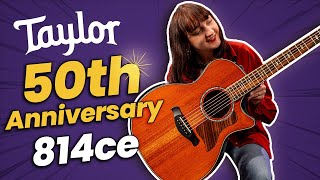 Truly Stunning Taylor 50th Anniversary 814ce  Celebrating 50 Years of Acoustic Excellence [upl. by Nrubyar767]