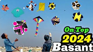 faisalabad basant 2024 faisalabad On Top🔥Level Ka Mahol2024 Basant Kites Vlogs [upl. by Sanderson]