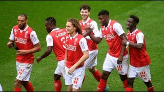 Reims 11 Brest  France Ligue 1  All goals and highlights  20022022 [upl. by Akilam186]