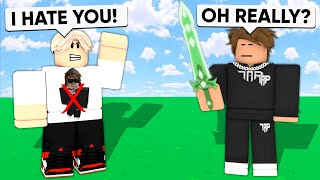 I Met My BIGGEST HATER So I 1v1d Him Roblox Bedwars [upl. by Snider408]