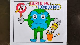 Anti Tobacco Day Drawing  World No Tobacco Day Drawing  No Tobacco Drawing  No Smoking [upl. by Ppik]