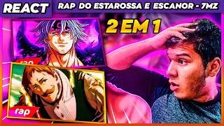 UM NÃO OTAKU REACT Rap do Estarossa e Rap do Escanor Nanatsu no Taizai  7 minutoz [upl. by Lamoree329]