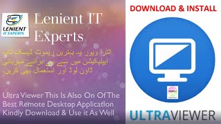 How To Use UltraViewer  The Free Remote Desktop Software  Lenient IT Experts [upl. by Yecnuahc]