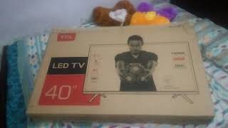 TCL LED TV 40quot L40D3000  Unboxing amp Review [upl. by Adlanor]