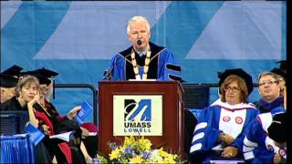 Boston Police Commisioner Ed Davis  UMass Lowell 2013 Undergraduate Commencement 1917 [upl. by Arihsay]