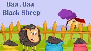 BAA BAA BLACK SHEEP HELLO KIDS LETS SAY THE RHYME TOGETHER [upl. by Ahsaetal]