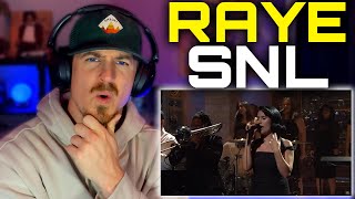 RAYE  Worth It amp Escapism Live SNL Performances FIRST TIME REACTION [upl. by Peti]