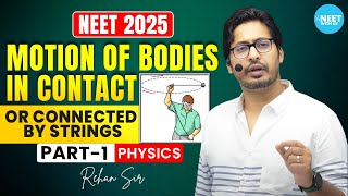 NEET 2025  Motion Of Bodies In Contact or Consented By Strings  Physics Revision  By Rehan sir [upl. by Attem160]