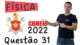 CBMERJ 2022  QUESTÃO 31  UMA PARTÍCULA É UNIFORMEMENTE RETARDADA [upl. by Delphine]