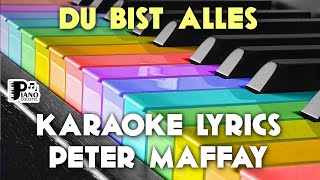 DU BIST ALLES PETER MAFFAY KARAOKE LYRICS VERSION HD [upl. by Nenerb]