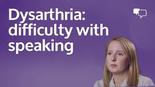 Dysarthria difficulty with speaking [upl. by Bergquist]