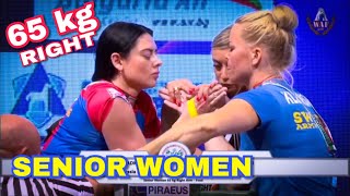 Senior Women 65 kg RIGHT European Armwrestling Championship 2018 [upl. by Adyl]