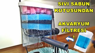 Akvaryum Filtresi Yapmak Bu Kadar Kolay  Sabunluktan Şelale Filtre Yapımı Dıy Aquarium Filter [upl. by Orman37]