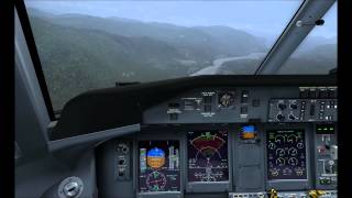 Dash 8 Q400 Castlegar ICAOCYCG RWY 15 approach [upl. by Penthea631]