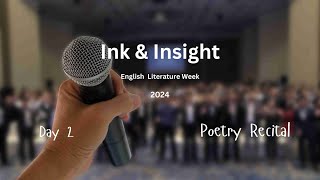 Episode 26  Poetry Recital  English Literature Week 2024 [upl. by Llert878]