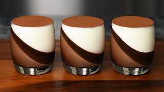 Chocolate dessert panna cotta Easy to make No bake [upl. by Kassaraba]