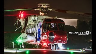 MUST WATCH  HM Coastguard Newquay S92  Take off Derriford Hospital  ROTOR WASH [upl. by Ecinev342]