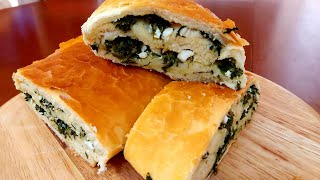 LISNATI ROLAT SA ŠPINATOM I SIROM  ROLL WITH SPINACH AND CHEESE [upl. by Lennad]