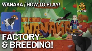 HOW TO PLAY WANAKA SERIES HOW TO USE THE FACTORY amp BREEDING  Farm to Earn Wanaka Game Wana Token [upl. by Nahama]