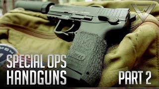 Special Ops Handguns Pt 2  Shooting Suppressed with HK45C [upl. by Amihsat]