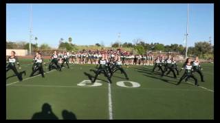 151002 Livermore High Cheerleaders and Dance Team performing at Homecoming [upl. by Eiramacissej]