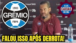 RAPAZ OLHA O QUE ARGEL FALOU APÓS DERROTA PARA O GRÊMIO [upl. by Beal493]