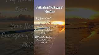 Road to financial Freedom financialfreedom budget goals savings money debtfreejourney debt [upl. by Boeschen426]