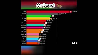 Mr beast subscriber 20172024😱😱😱shorts mrbeast [upl. by Dido]