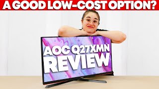 AOC Q27G3XMN Review  A Good Budget Gaming Monitor [upl. by Tamer]