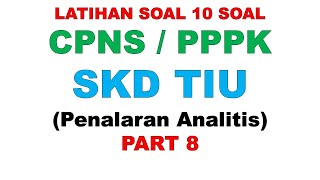 LATIHAN SOAL TIU PPPK SKD CPNS PART 8 [upl. by Leta455]