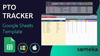 PTO Tracker Google Sheets Template  Annual Leave Tracker [upl. by Googins828]