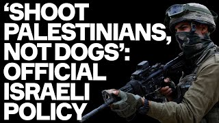 Shoot Civilians Not Dogs  OFFICIAL Israeli Army Policy Exposed By Soldier [upl. by Matty]