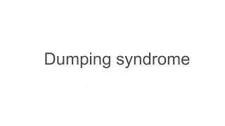 DUMPING SYNDROME [upl. by Keram847]