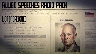 Hearts of Iron IV Allied Speeches Music Eisenhower  Order Of The Day [upl. by Ellerd937]