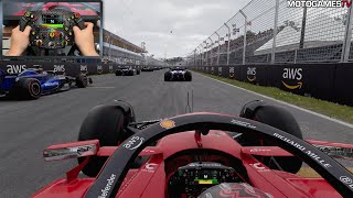 F1 24 PC Gameplay with Thrustmaster SF1000 Wheel AddOn [upl. by Nallac]