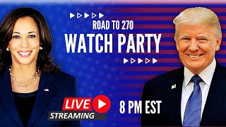 Presidential Election Watch Party The Road to 270 Kamala Vs Donald [upl. by Willette]