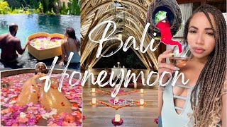 Bali Honeymoon Travel Vlog Pt 3  Exploring Ubud Flower Pool Waterfalls Cretya Monkey Forest [upl. by Aihtnic]