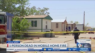 1 person dead in mobile home fire in Lower Valley second fatal fire of week [upl. by Darla687]