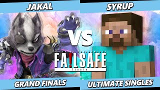 Failsafe Finale GRAND FINALS  Jakal Wolf Vs Syrup Steve Smash Ultimate  SSBU [upl. by Acirtap]