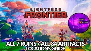 Lightyear Frontier  All 84 Artifacts in All 7 Ruins  Strange Rock Locations Guide [upl. by Naitsabas]