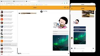 Web chat with ReactJS and Firebase [upl. by Riffle439]