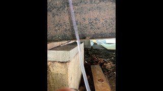 Single Wide Mobile Home Leveling with a DIY Water Level Part One [upl. by Almire]