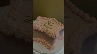 Pink Star Cake starcake vintagecake cakedesign trendingcake birthdaycake 26thbirthday cake [upl. by Lime]