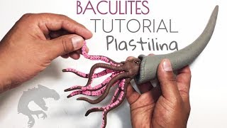 COMO HACER UN BACULITES DE PLASTILINAARCILLA PASO A PASO  POLYMER CLAY [upl. by Paxton911]